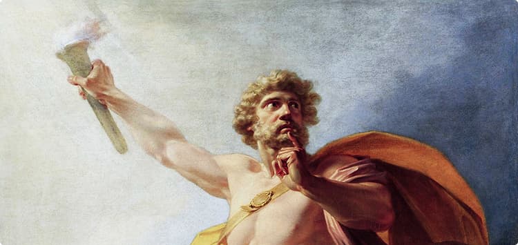 Heinrich Füger, Prometheus Brings Fire to Mankind (circa 1817).